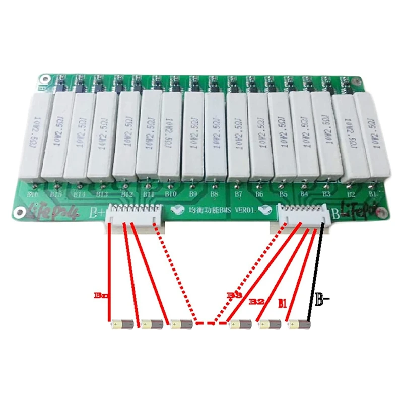 3S - 16S High Current Lithium Battery Balance Board 60V 48V 1.5A Balancing Current Active Equalizer Balancer Lifepo4