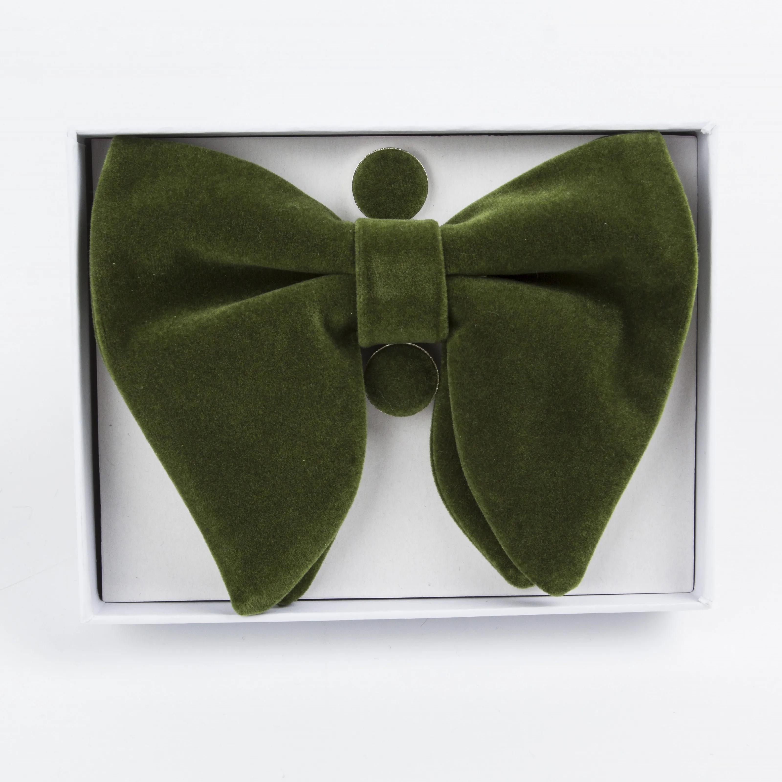 

Army Green Men Pre-Tied Oversized Bow Tie Tuxedo Velvet Red Bowtie Cufflinks Hanky Sets Colorful Daily Wear Gift Box For Hombre