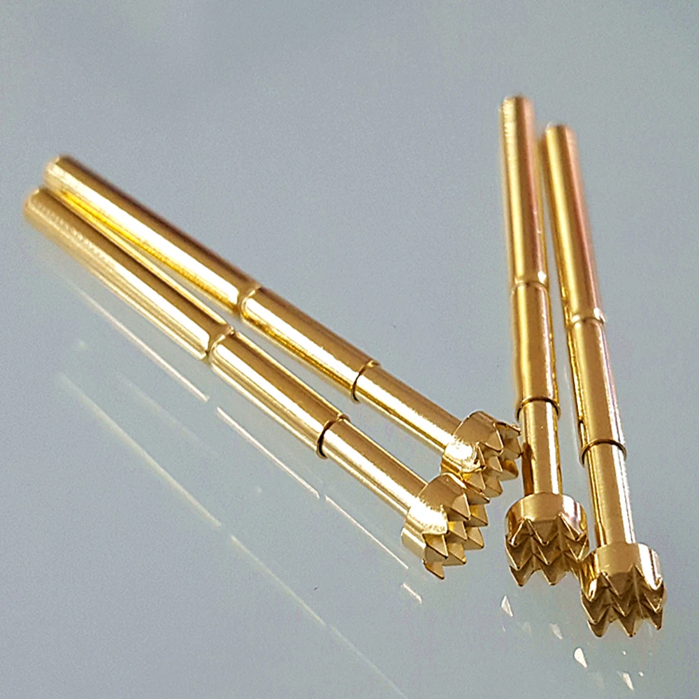 

Gold-plated Nine-claw Probe 4MM copper-plated Test Needle PA156-H Spring Needle 34MM Long Probe