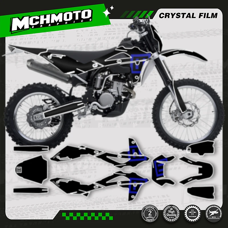 

MCHMFG MOTOR пользовательские командные мотоциклетные фоновые графические наклейки для HUSABERG TE250 2008, 2009, 2010, 2011, 2012, 2013, 007