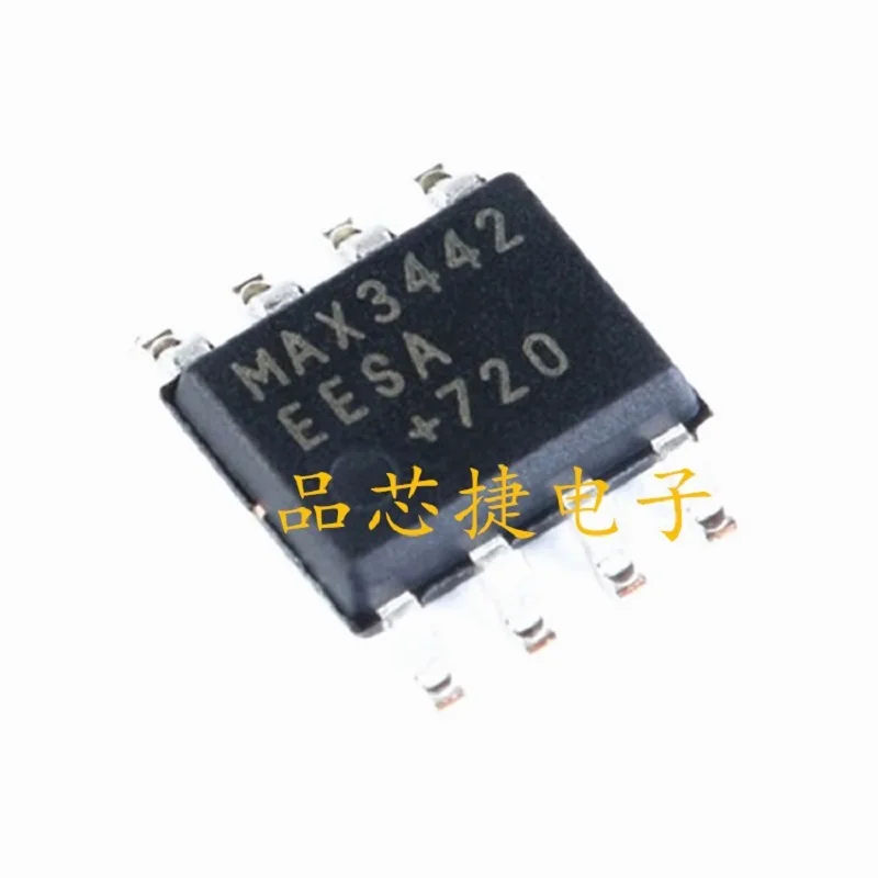 10pcs/Lot MAX3442EESA+T Marking MAX3442EESA +  SOIC-8 ±60V Fault-Protected,10Mbps, Fail-Safe RS-485/J1708 Transceivers