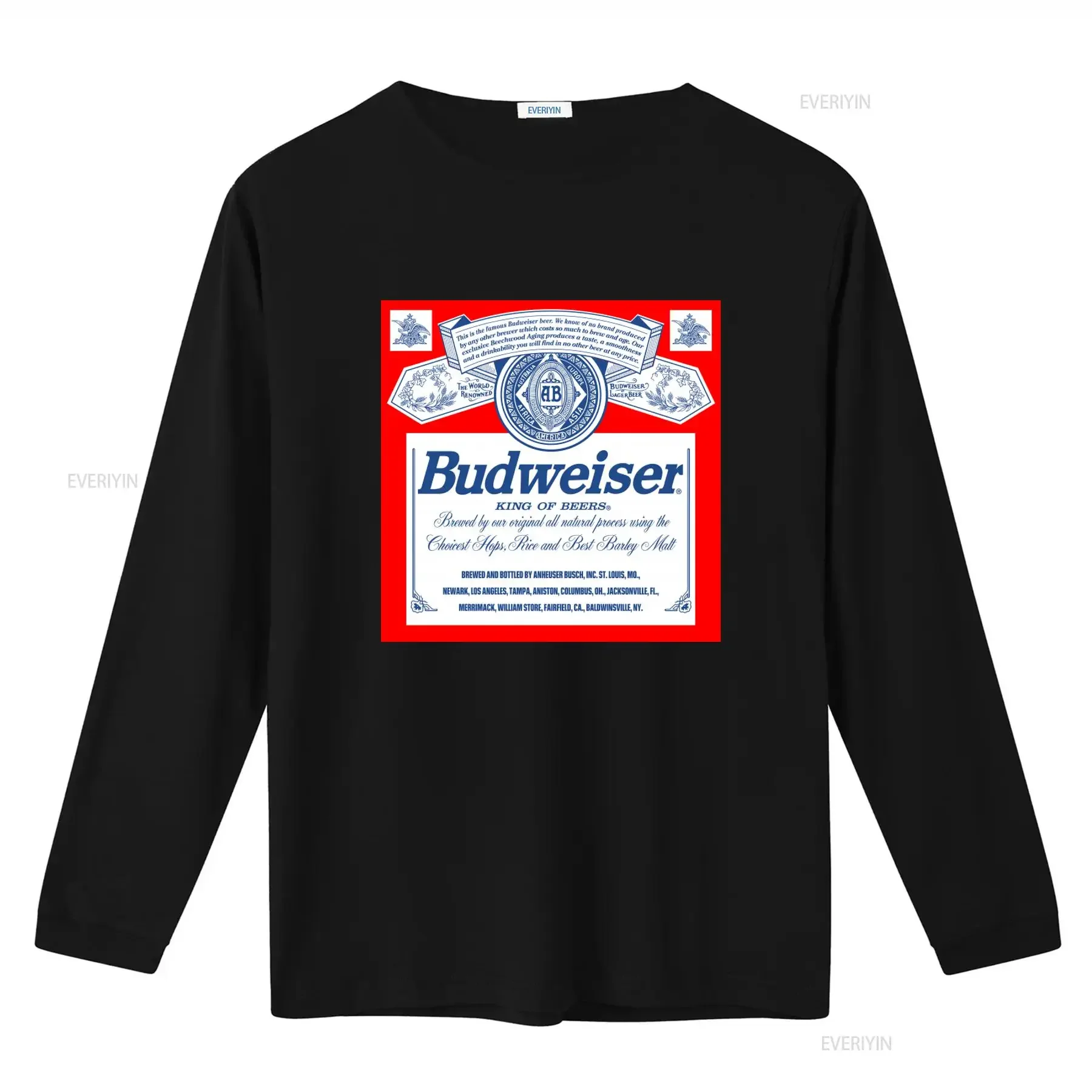 Officially Licensed Budweiser Beer Retro Vintage T Shirt King of Beers Design Original All Natural Process  vintage Washed