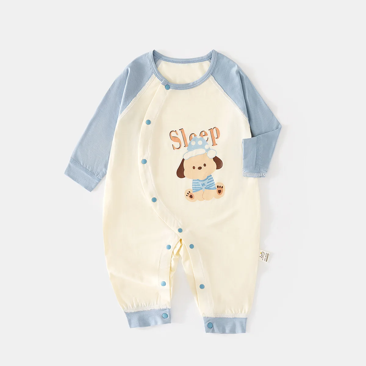 Baby Summer Ice Dora Long-Sleeved Jumpsuit Newborn Boneless Romper Air Conditioning Clothes Baby Toddler Romper