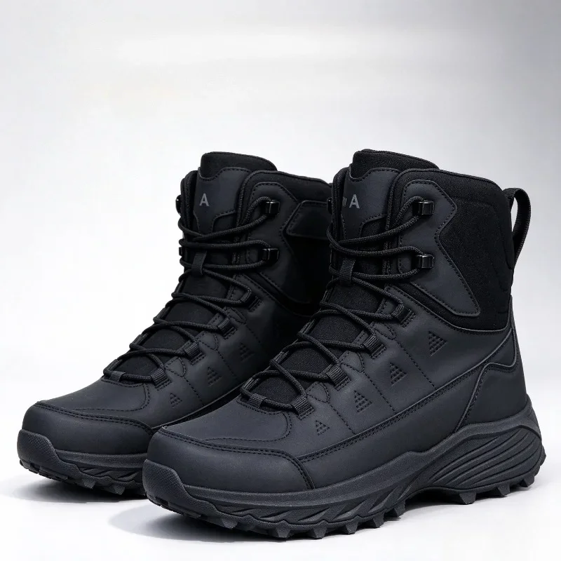 Men's Training Boots Four Season New Anti-slip Breathable Casual High Top Outdoor Field Hiking Boots Professional Tactical Boots