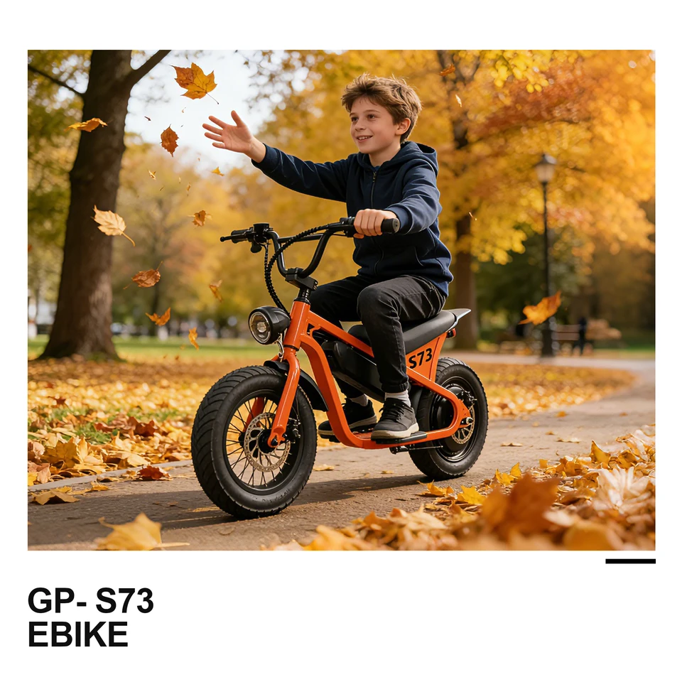 Greenpedel fa t Wheels Ebike 350W Top Selling for Kids Best Product Mini Snow E-Bike 14 Inch Electric Bicycle for Sale image 6