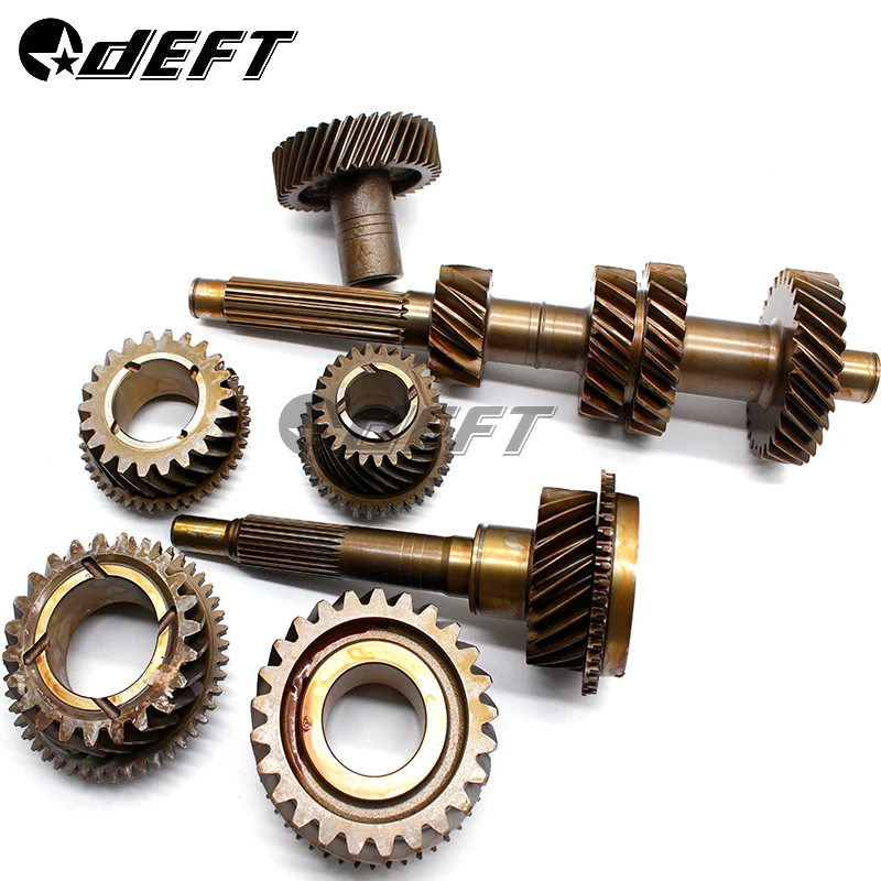 

DEFT Transmission gear kit for DMAX auto parts input shaft and counter shaft with 1st, 2nd, 3rd and 5th gear transmission gears.