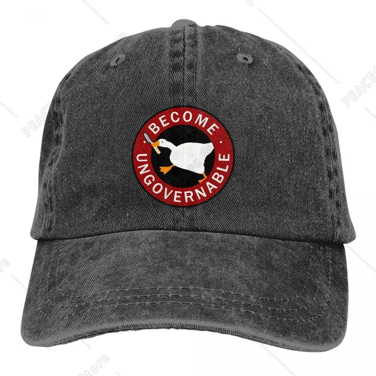 

Denim Cap Sun Visor Become Ungovernable Goose Classic Hip Hop Caps Cowboy Hat Peaked Hats One Size