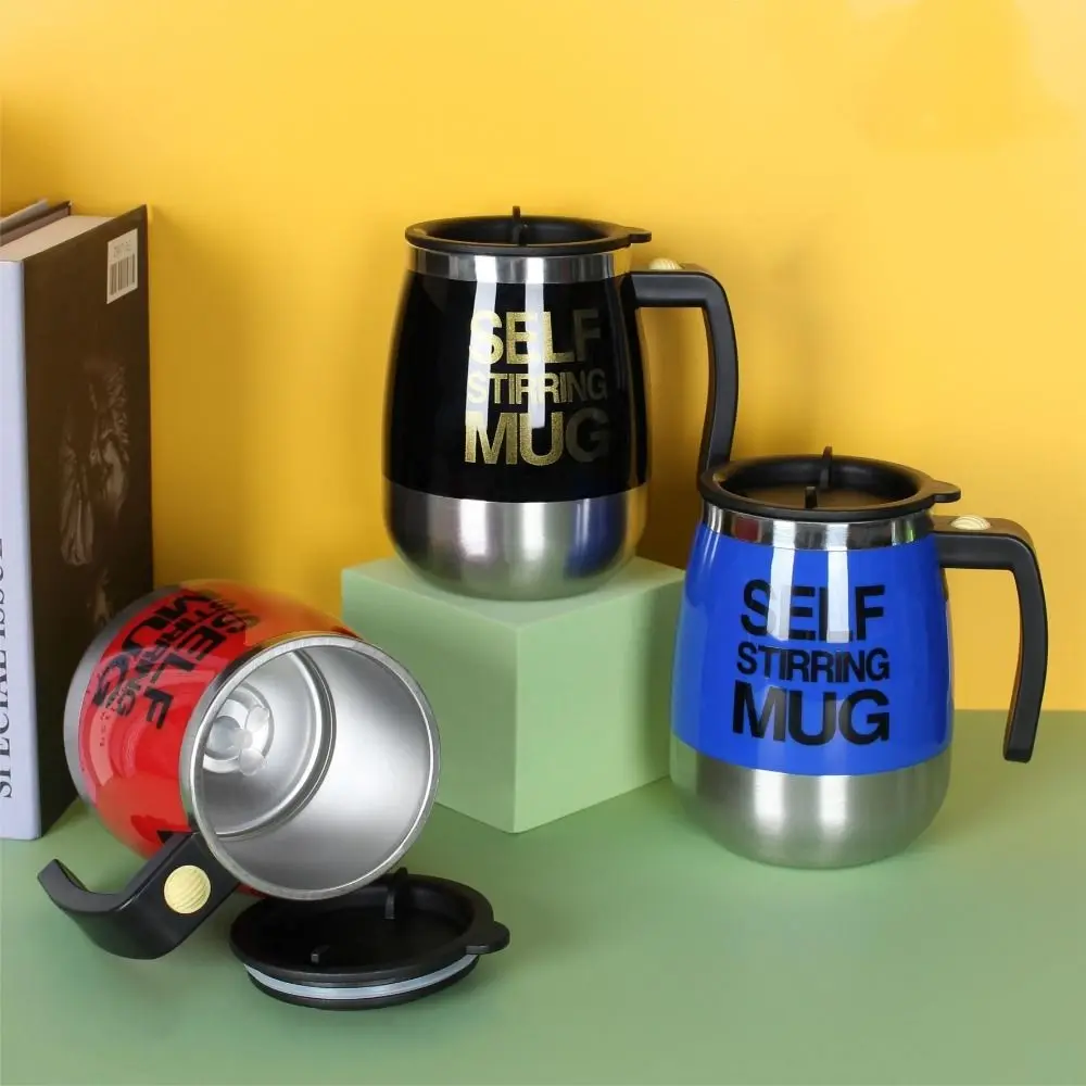 Gift 450ml Self Stirring Mug Stainless Steel Electric Mixing Cup Creative Automatic Coffee Blender Tea