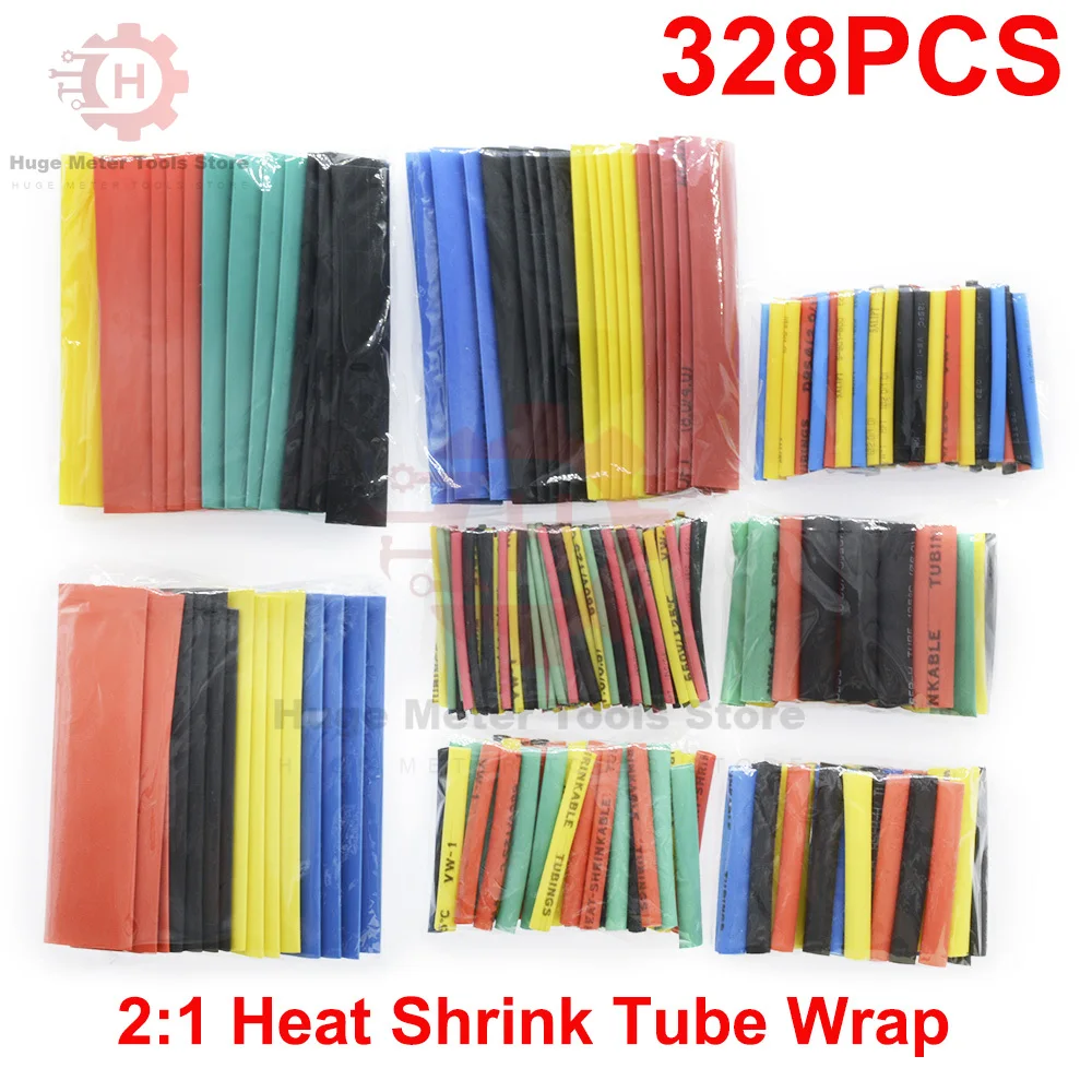 328PCS 2:1 Heat Shr…