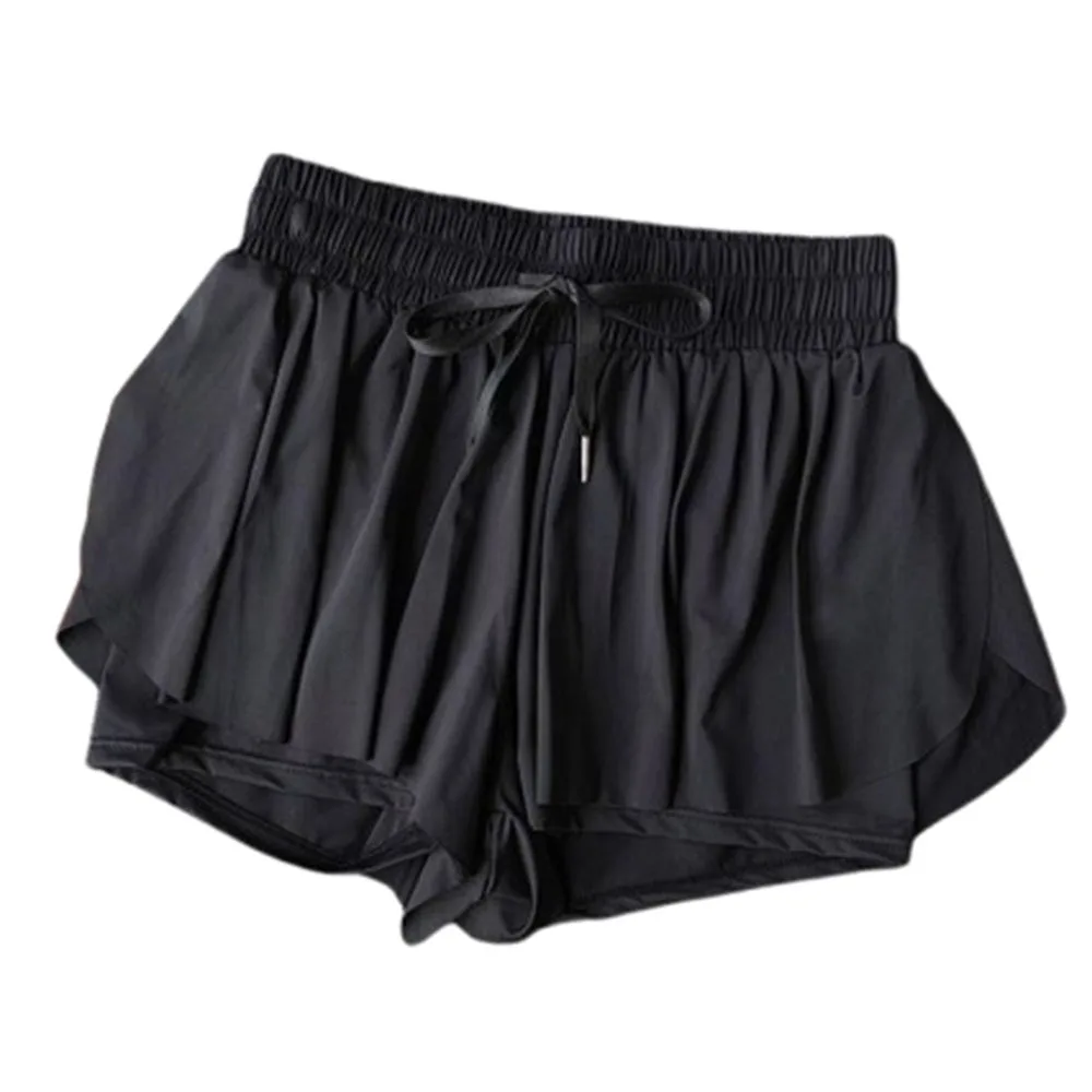 

High Waist Women's Running Shorts 2 in 1 Double Layer Girls Athletic Shorts Casual Flowy Gym Yoga Shorts Summer Clothes