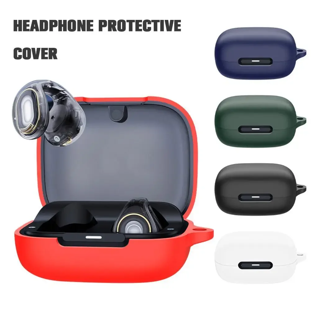 Solid color minimalist Soft Silicone Protective Case Cover Suitable for Soundcore C30i Earphones Shockproof Protective