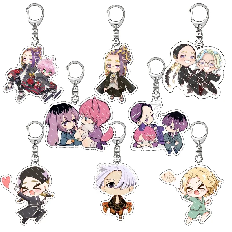 Anime Figure Tokyo Revengers Acrylic Keychain Haitani Original Manjiro Baji Keisuke Draken Cosplay Cute Keyring Fans Gifts New