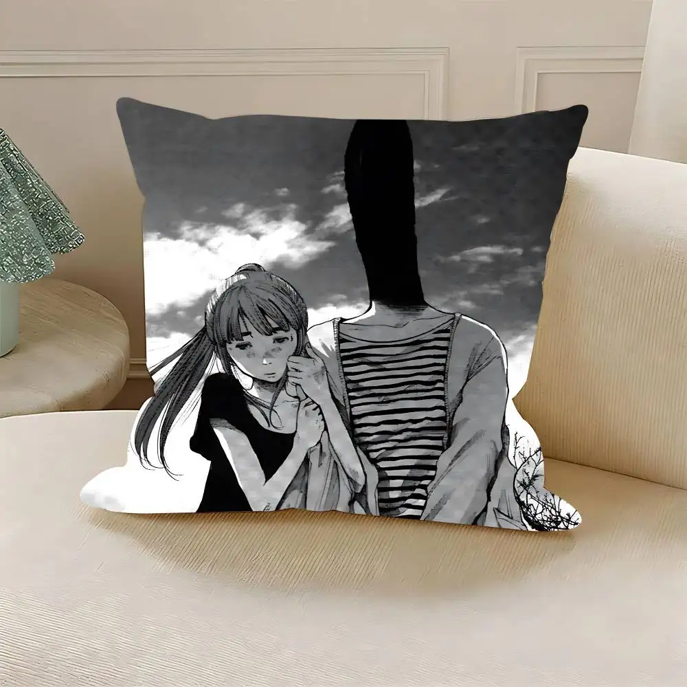 G-Goodnight Anime P-Punpun Printed Pillow Cover Cushion Case Simple Sofa Pillow Case No Pillow Core