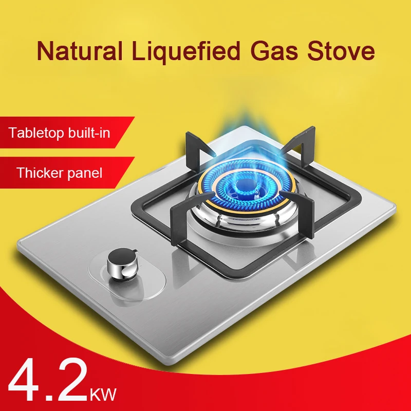 

Gas Stove Built-In Single-Burner Dual-Use Natural Gas Liquefied Cooktop Stove Desktop Gas Burner Stainless Steel Russian Spot