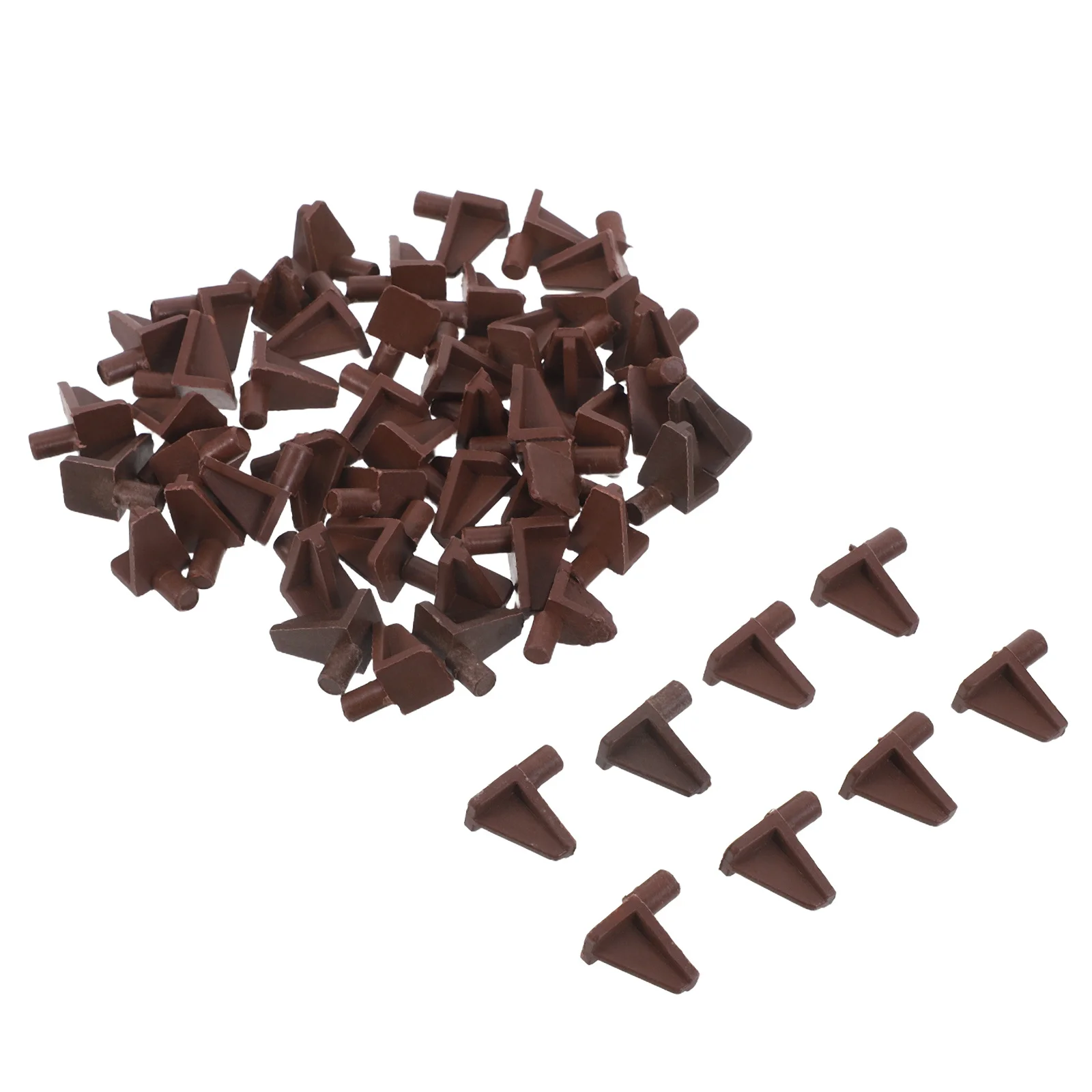 

50Pcs Plastic Invisible Shelf Support Pegs Shelf Pins for Cabinets Bookcase Cupboards Kitchen Furniture Brackets