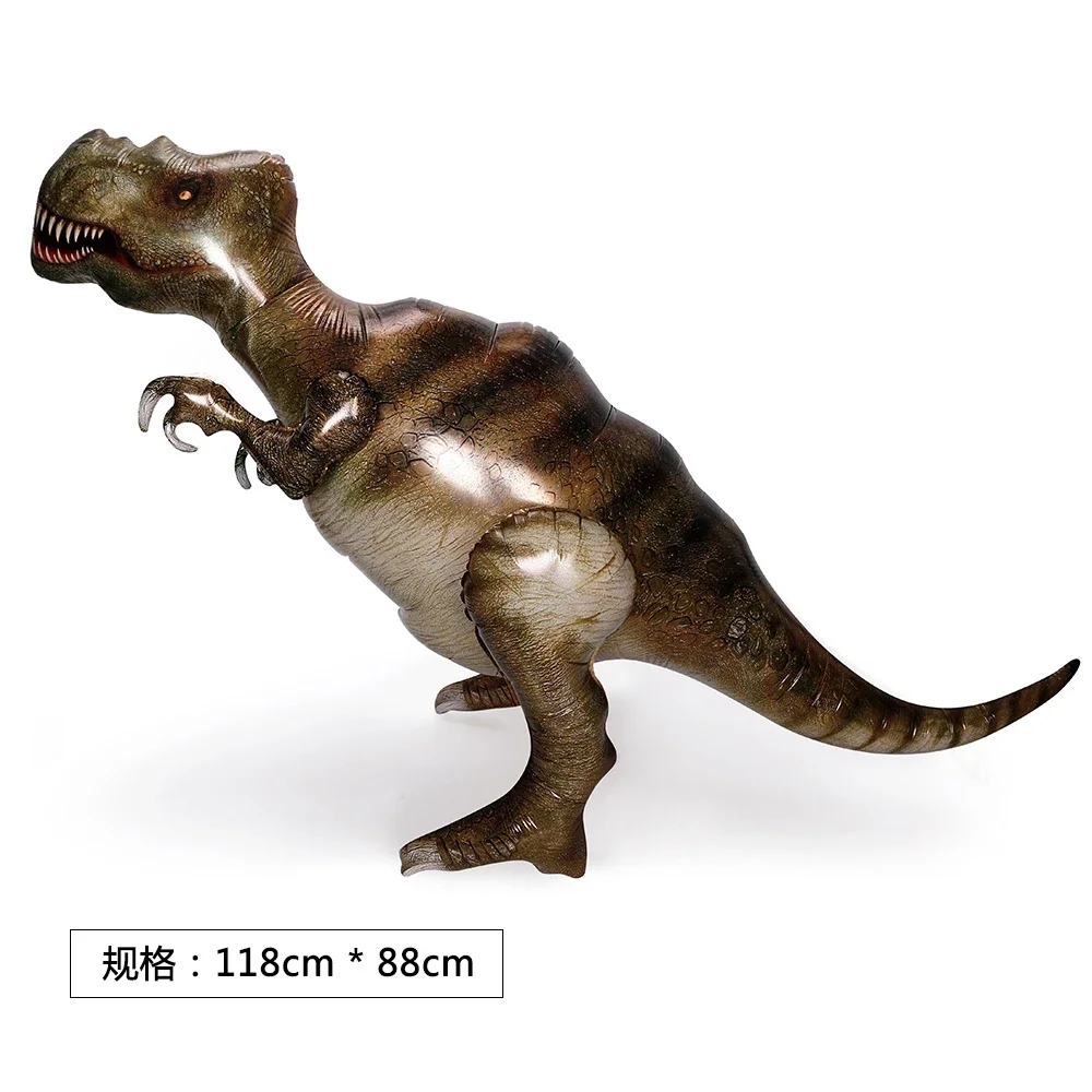 ثلاثية الأبعاد كبيرة المشي ديناصور احباط بالونات الغابة الحيوان بنين حفلة عيد ميلاد الديكورات الجوراسي ستاندنين الاطفال اللعب الهواء Globos #6