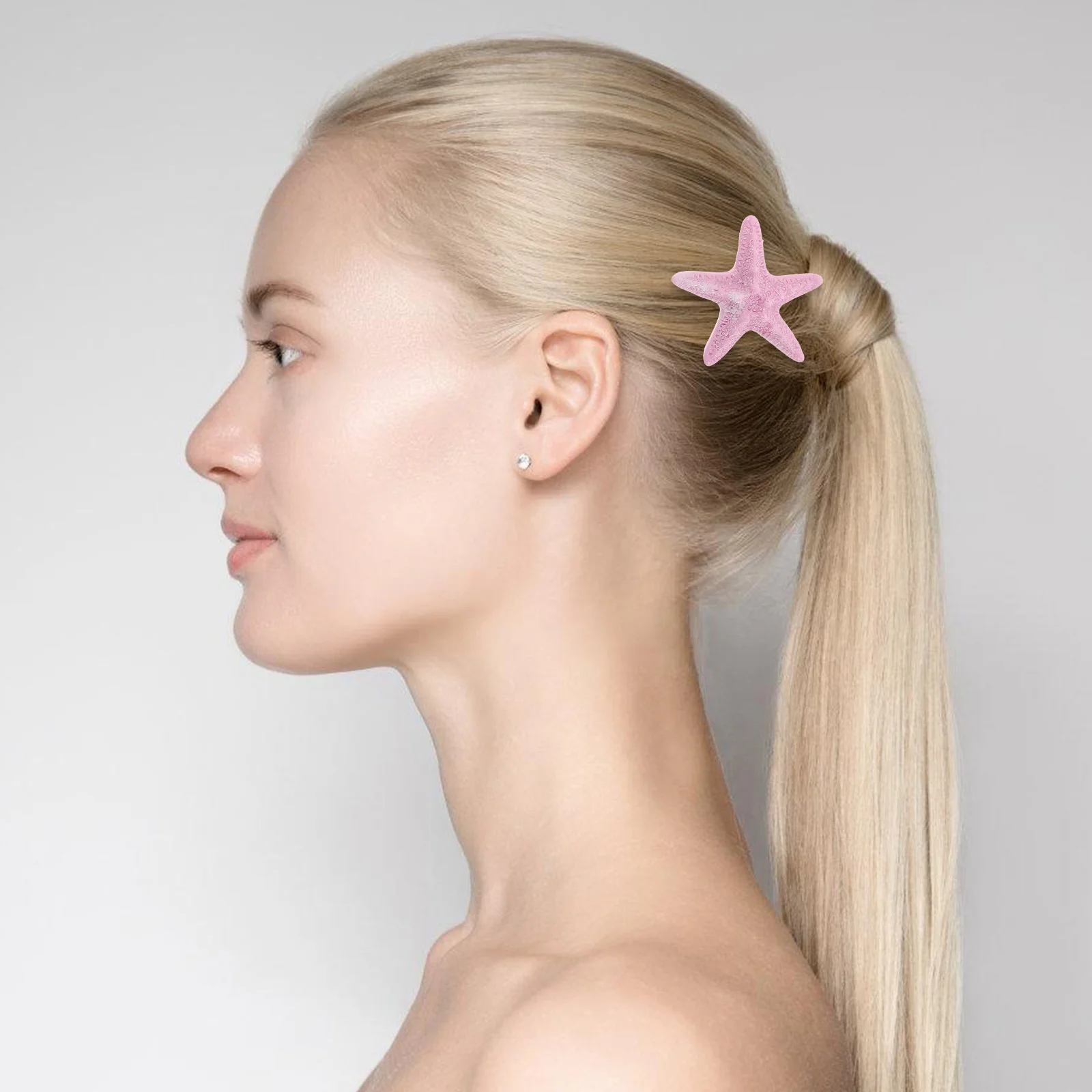 

4Pcs Resin Hair Clips Ocean Series Hair Barrettes Mermaid Costume Beach Party Wedding Accessories Costume Accessories