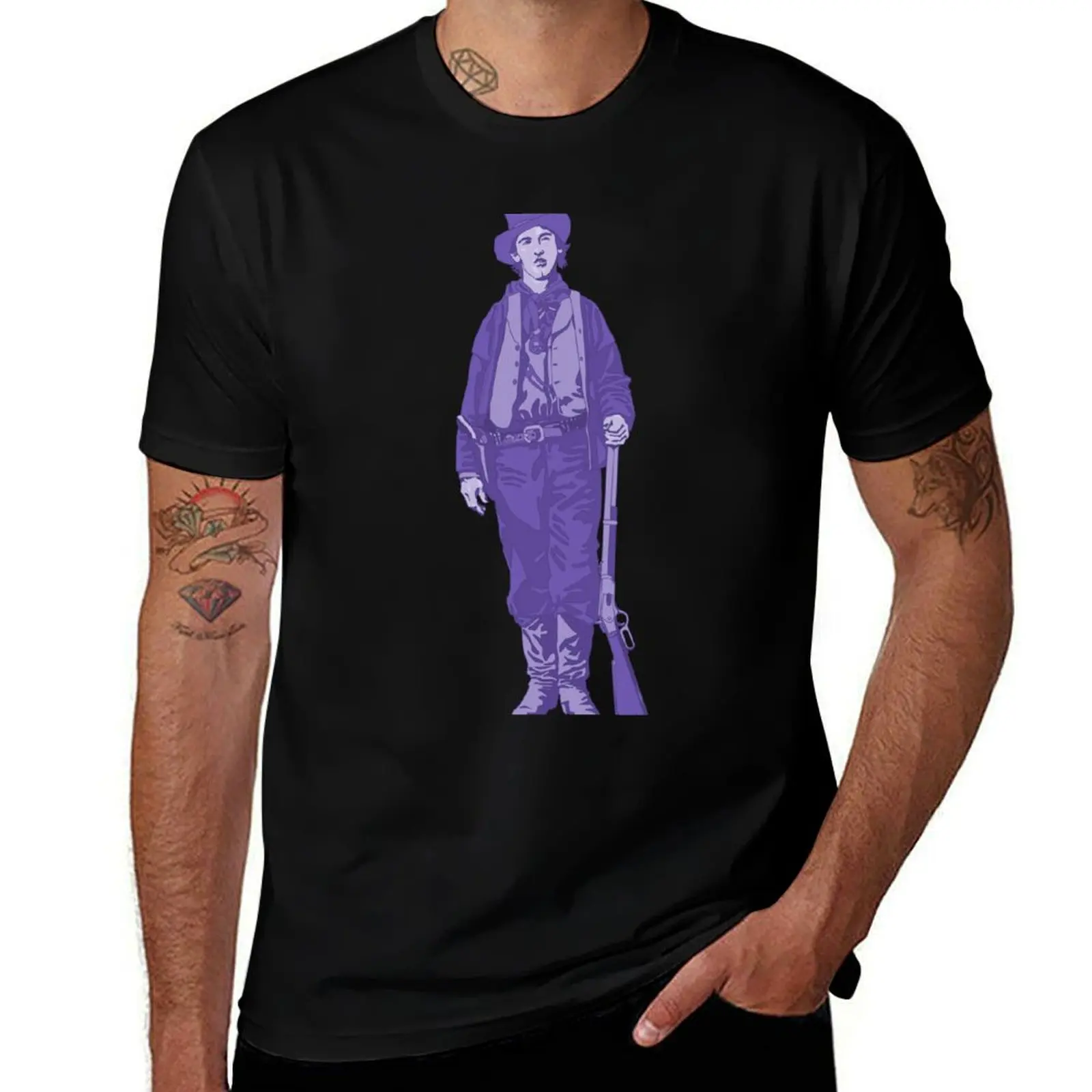 

man t 100% brand for KID white graphic T-Shirt men BILLY pack THE t shirts man luxury shirts cotton for t shirt PURPLE