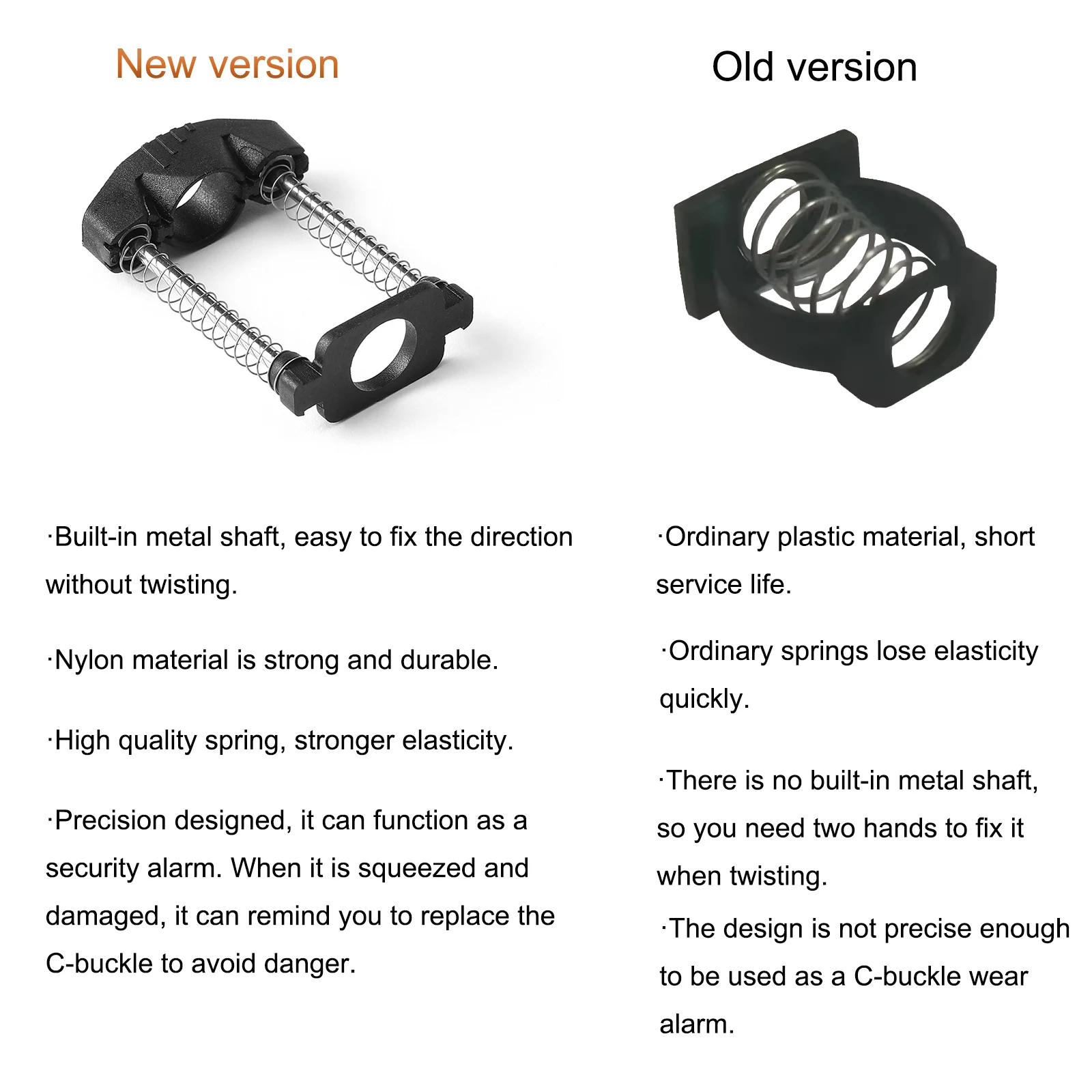 Uniwersalny, mały, materiałowy klamra DC 12-speed A/C/P typu easy twist drugiej generacji z zapięciem C, składana, bardziej wydajna, akcesoria do Bromptona.