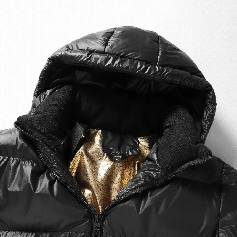 جديد جودة عالية الرجال سترة قطن سترة الشتاء مقنعين المرقعة معطف الرياضة عادية الدافئة سستة يندبروف ملابس للرجال #3