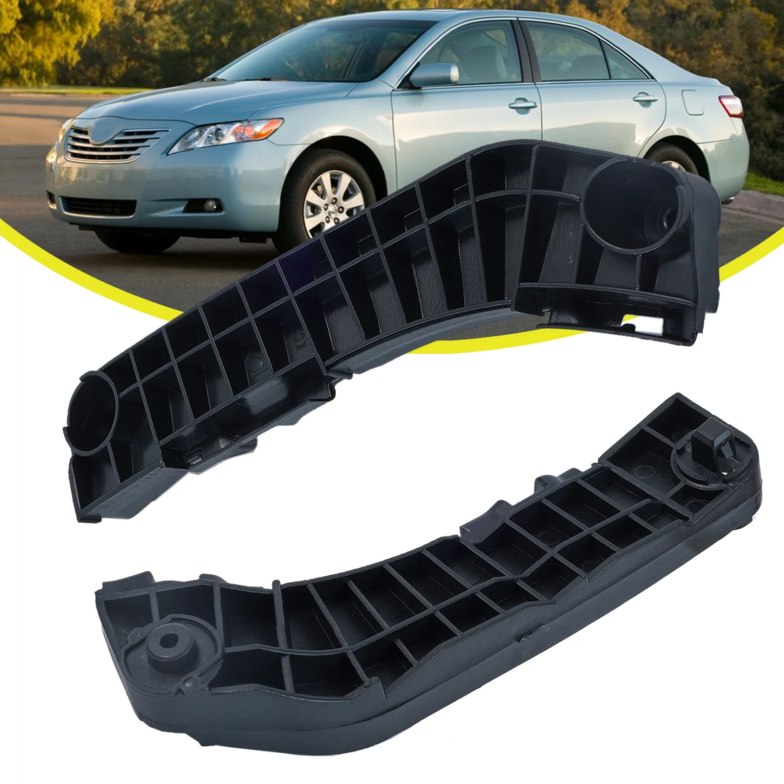 Pair Front Left Right Bumper Guide Mount Bracket Grille Retainer 5253506030 5253606020 For Toyota Camry 2007 2008 2009 2010 2011