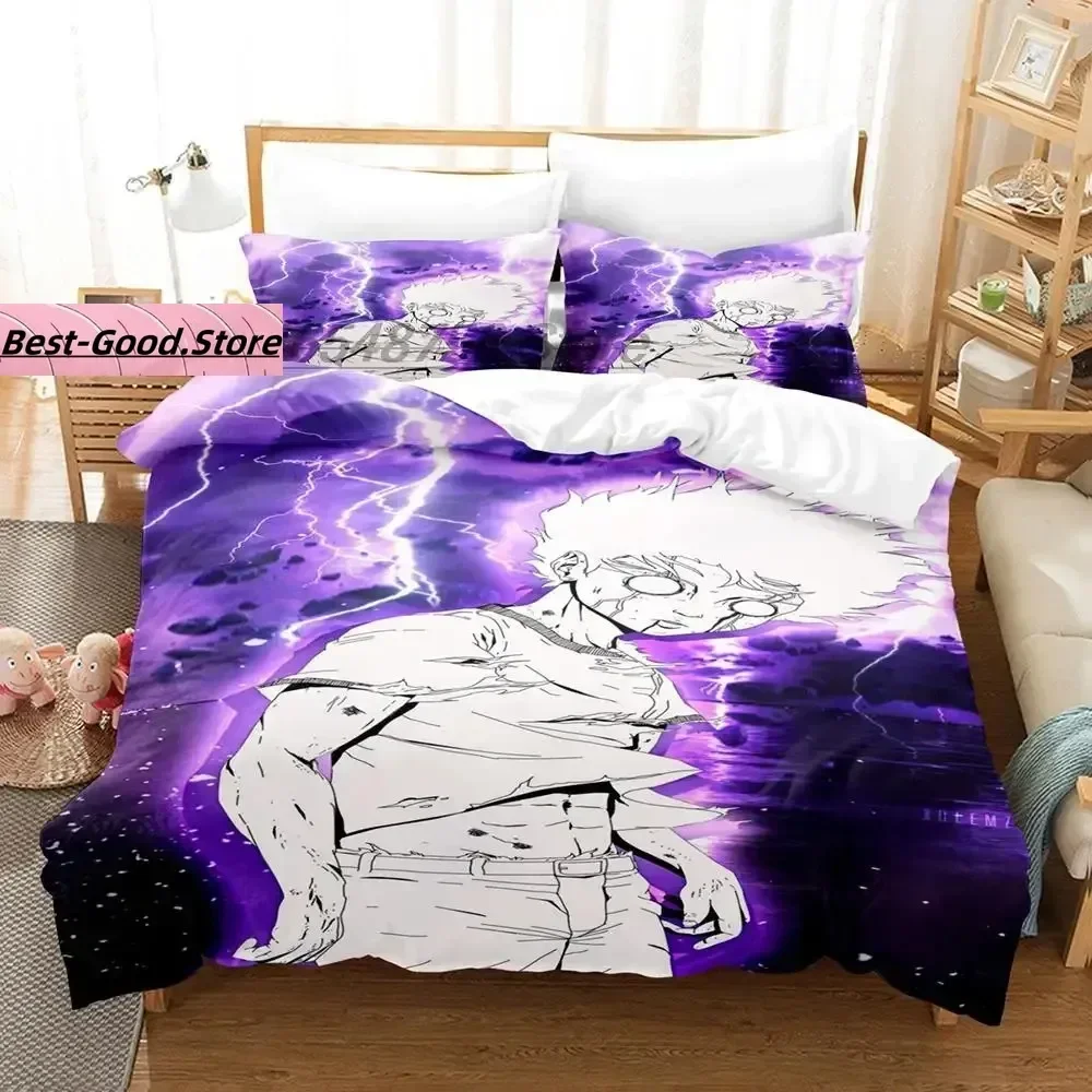 

Mob Psycho 100 Bedding Set Duvet Cover Sheet Printed Bed Set Pillowcase Bed Full Queen King Size Comforter Bedroom