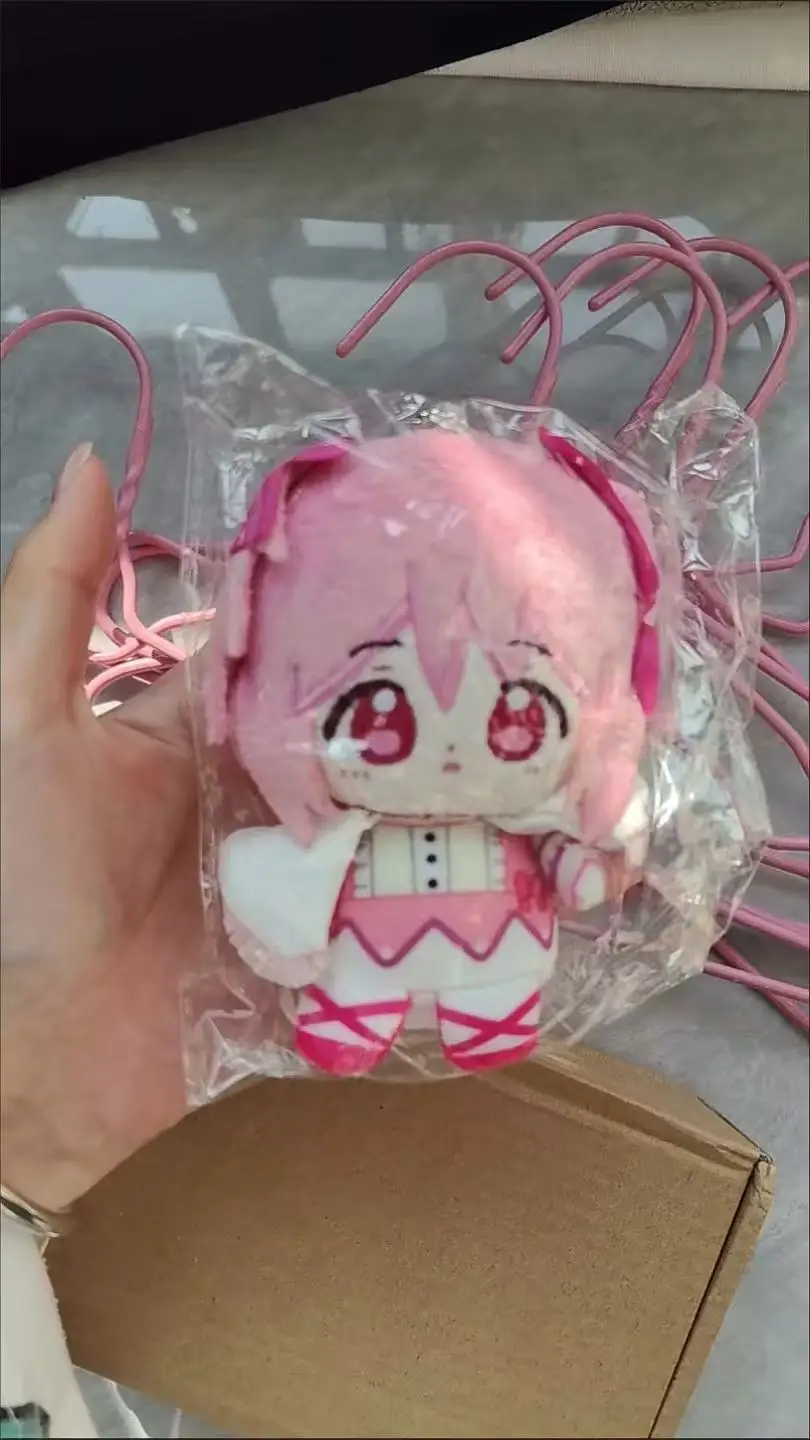 

Stuffed 10cm Game Anime Madoka Magica Mami Tomoe Mini Sitting Pose Body Plush Doll Toy Soft Dress Up Cotton Kid Gift
