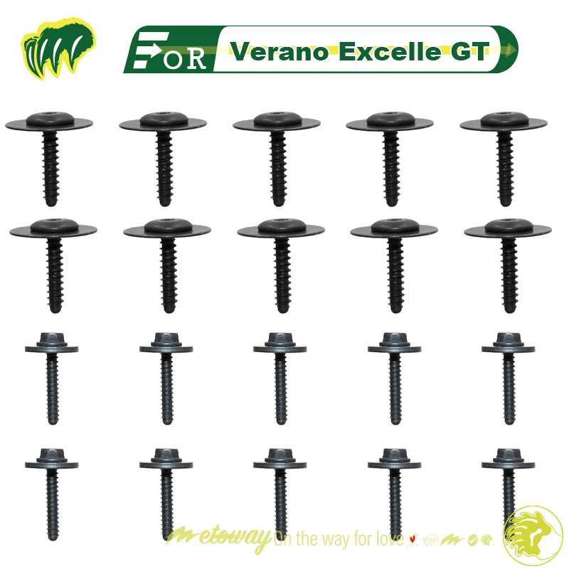 

20pcs Screws For Buick Verano ExcelleGT Excelle Headlight Screw Bumper Leaf Panel Inner Lining Screws Mudguard Bolt