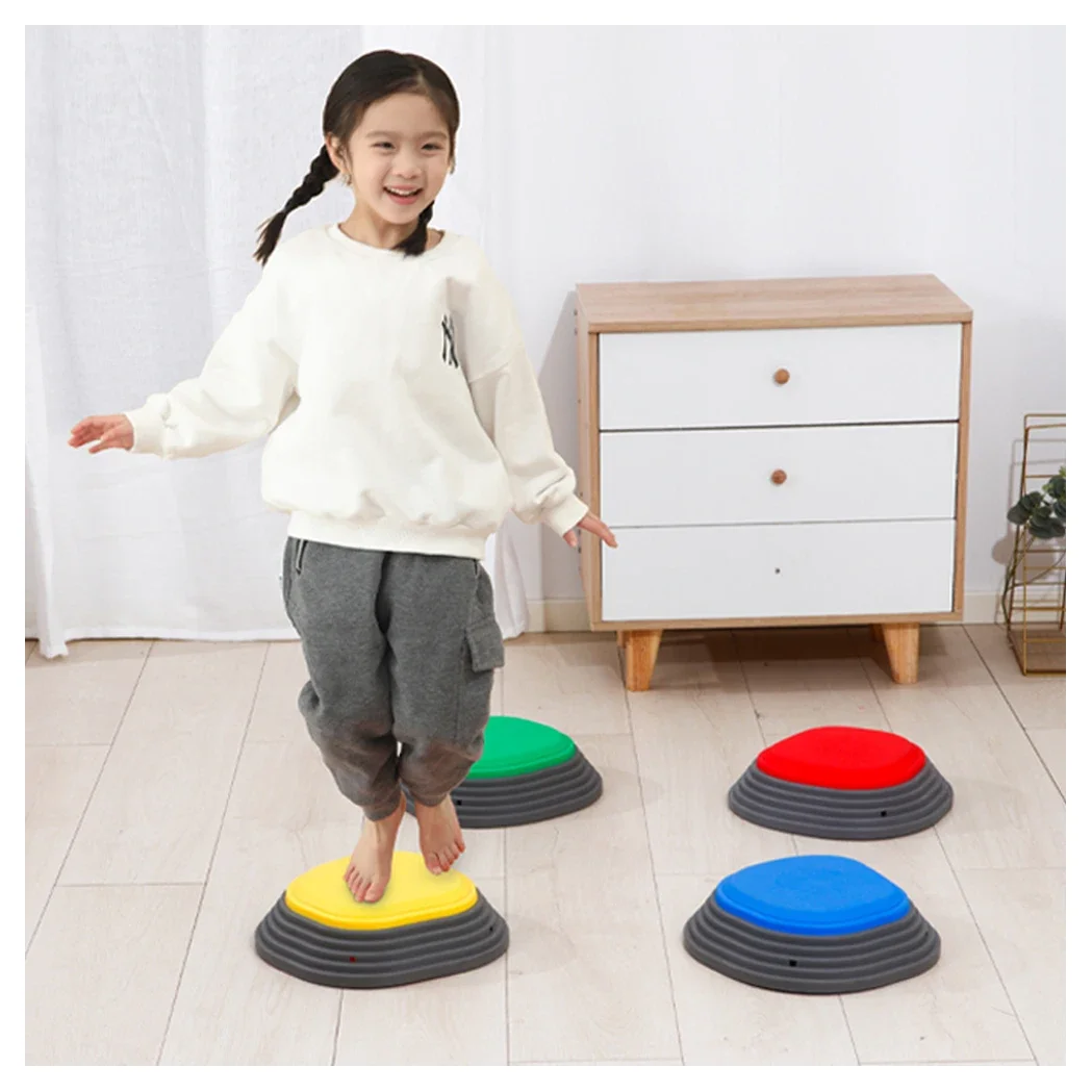 Children's Sensory Training Equipments Bounce Step Stones Indoor Balance  Toys  Plastic Jumping Stepping