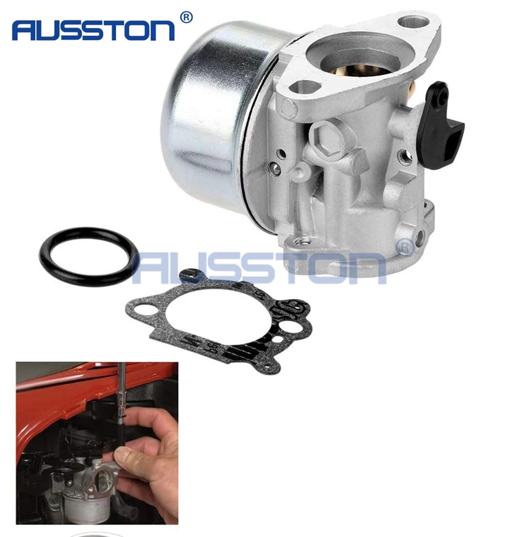 Карбюратор 799868 подходит для Briggs & Stratton 498170 799872 694202 497586 498254 790821, карбюратор, воздушный фильтр, очиститель, базовая база