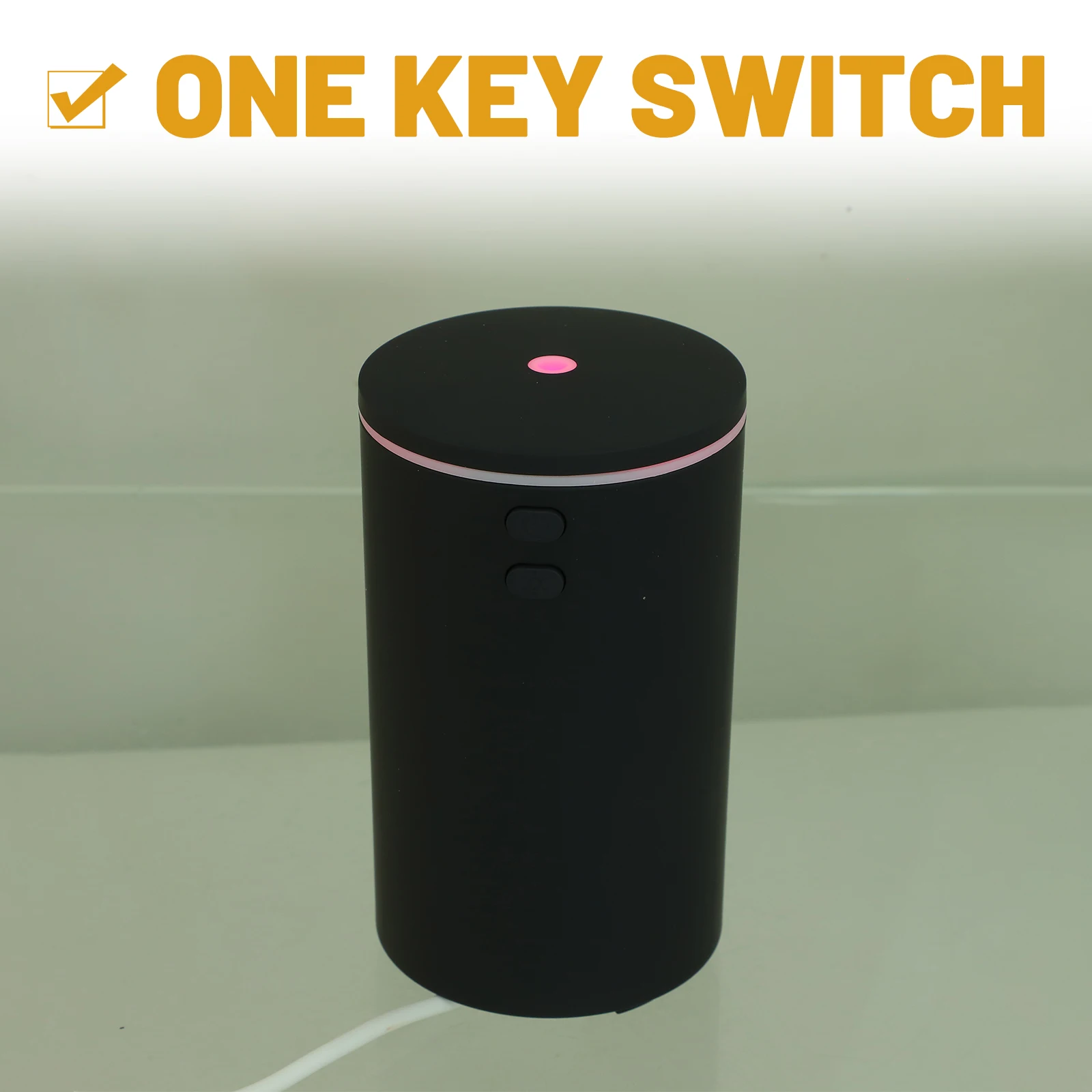 

USB Car Aroma Diffuser Humidifier Black Mini Oxygen Bar for Car LED Lights Personal Home Use Portable Air Purifier Moisturizer