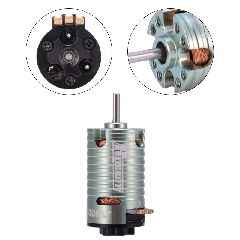 Silnik bezszczotkowy Rocket MINI 1410 2500KV 3500KV 5500KV 7500KV 9500KV do samochodów RC Kyosho Mr03 Pro Atomic DRZ 1/24 1/28 1/32