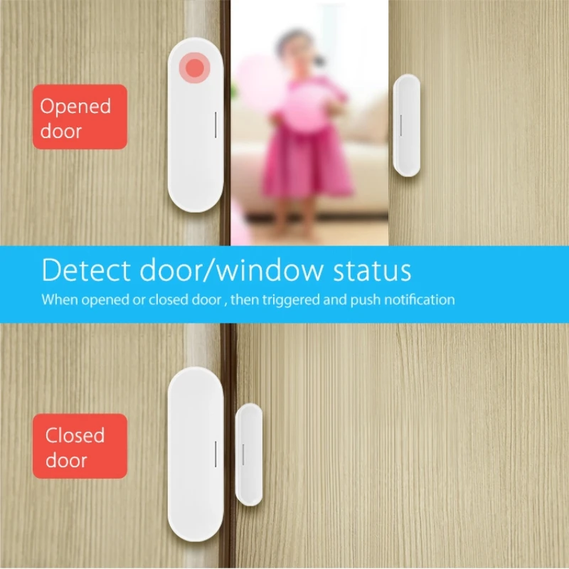 Z-wave Plus Smart Home Door/Window Sensor Contact Automation Door Sensor With temperature and humidity Compatiable Smartthings