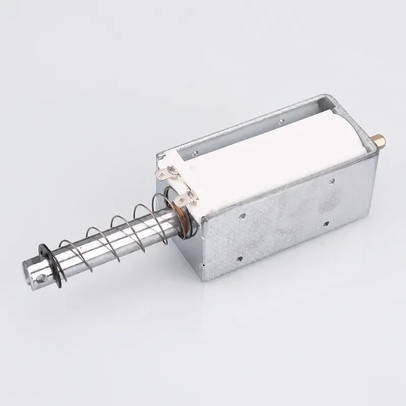 Push Pull Electromagnet DC 12V 24V AC 220V Self Resetting 60mm Long Stroke Thrust 15KG Solenoid Actuator Linear Motion