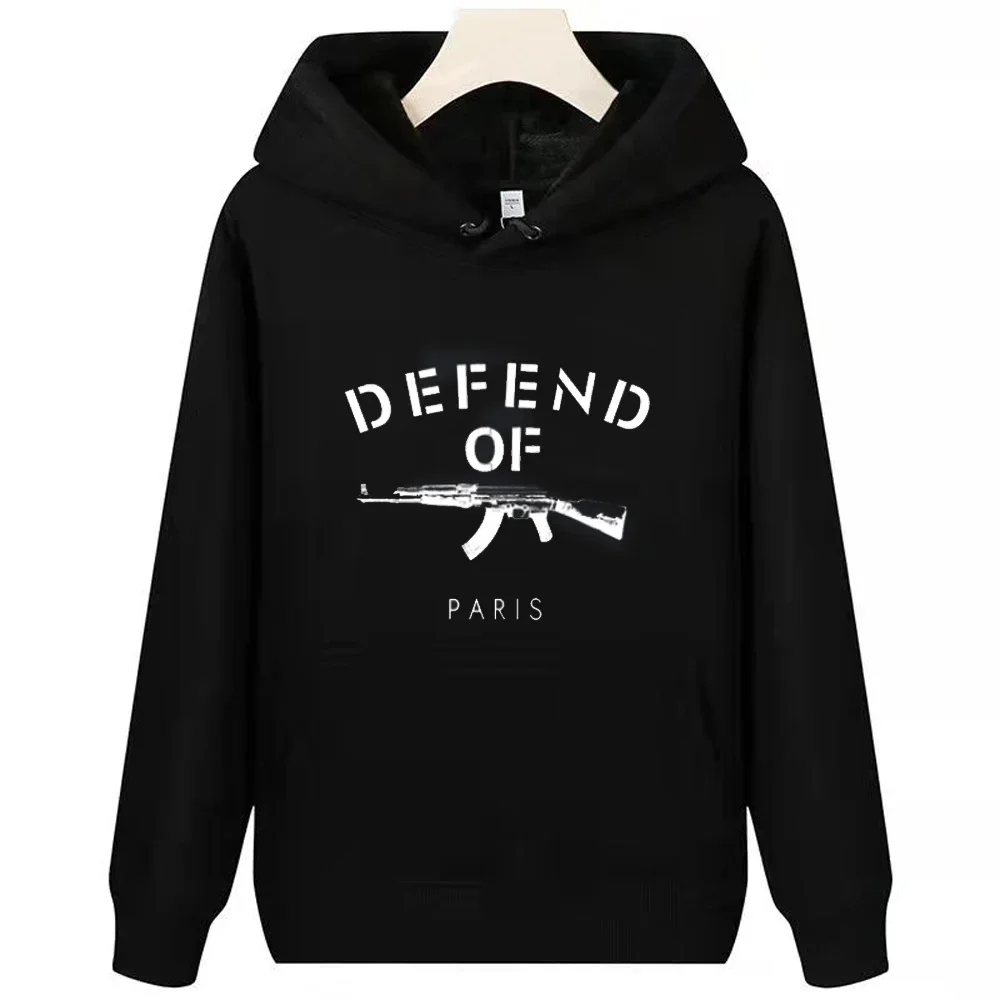 

AK-47 Rifle Defend Vintage Gun Collectors Pullover Hoodie 100% Cotton Comfortable Casual Mens Sweatshirts Fashion Streetwear