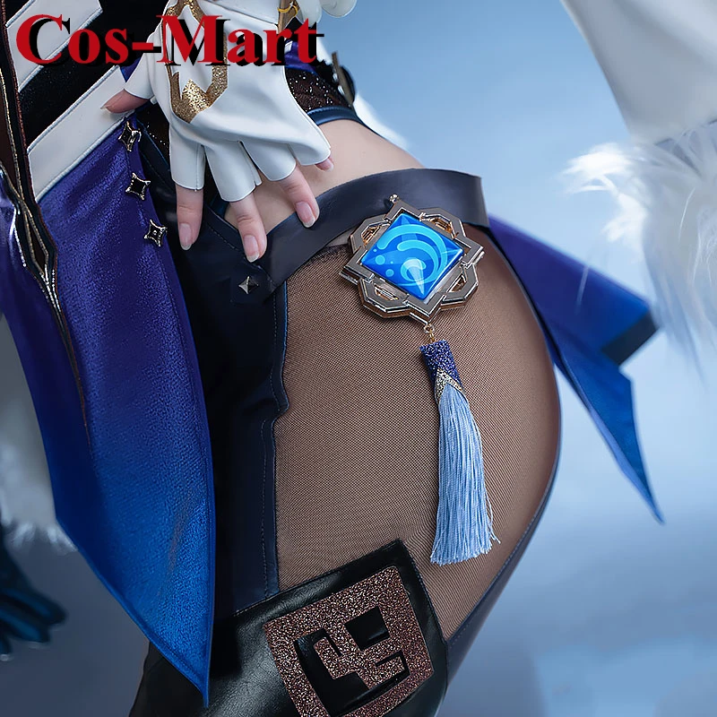 Cos-Mart New Game Genshin Impact Yelan Cosplay Costume Sweet Elegant Combat Uniforms Activity Party Role Play Clothing S-XL