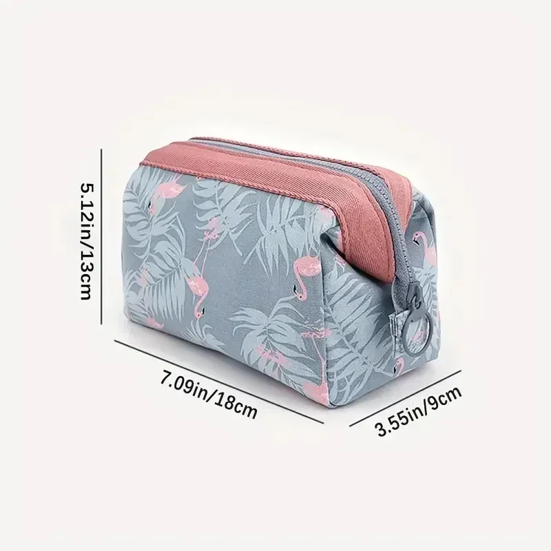 Women\'s makeup bag flamingo travel essentials toiletry storage bag portable Cosmetic Bag large capacity organizer storage bag