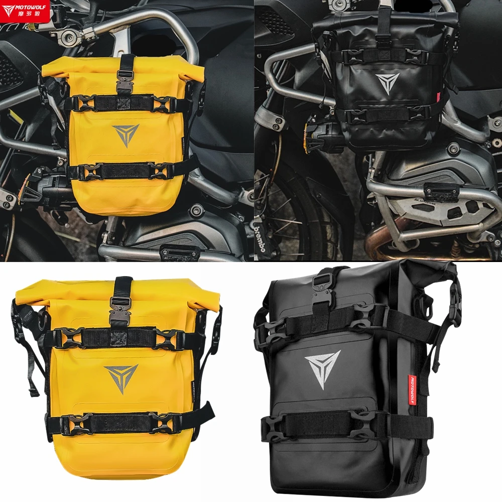 Waterproof Bag Multifunctional Bumper Bag For BMW R1200GS HONDA Suzuki DL650 V-Strom Motorcycle Accessories Frame Crash Bars Bag