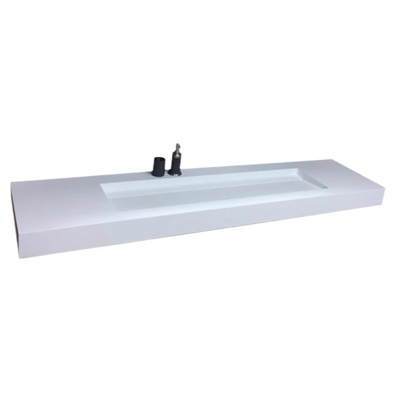 

Minimalist style designer skin feeling hidden drainage basin face wash basin hotel bathroom