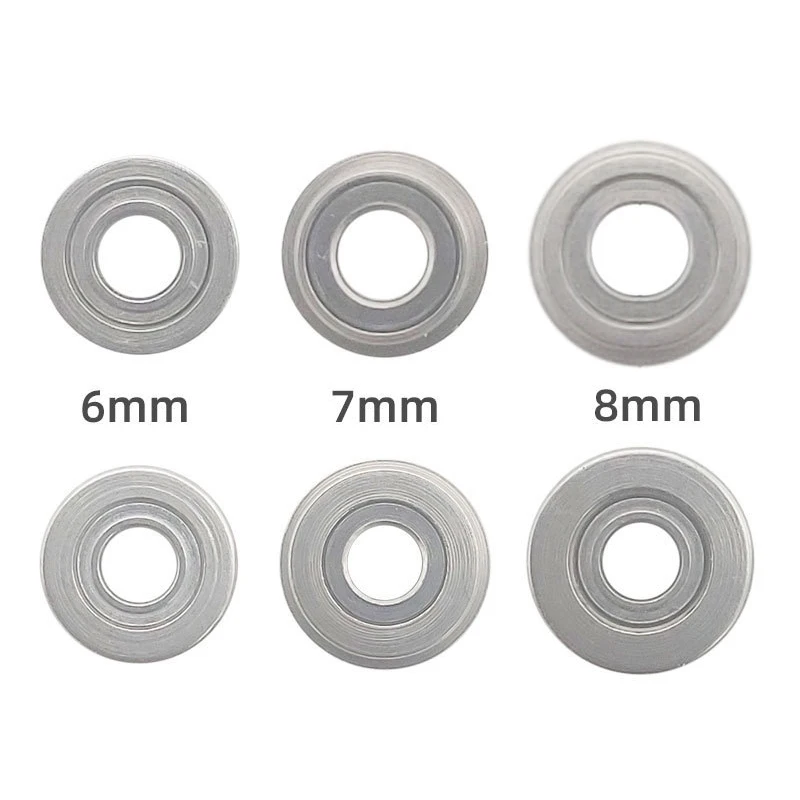 6Pcs/set 6mm/7mm/8mm Bearing Steel Gear Shim For Airsoft Gel Blaster BD556 M4 M16 JinMing9 Ver2/3 G36 Gearbox