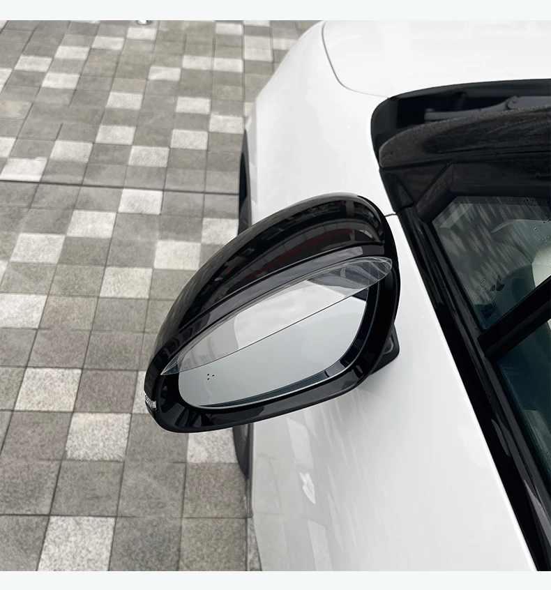 ل Nio اليراع سيارة مرآة الرؤية الخلفية المطر الحاجب قناع شفاف الرؤية الخلفية الجانب الثلوج الشمس قناع غطاء للمطر مرآة الملحقات #5