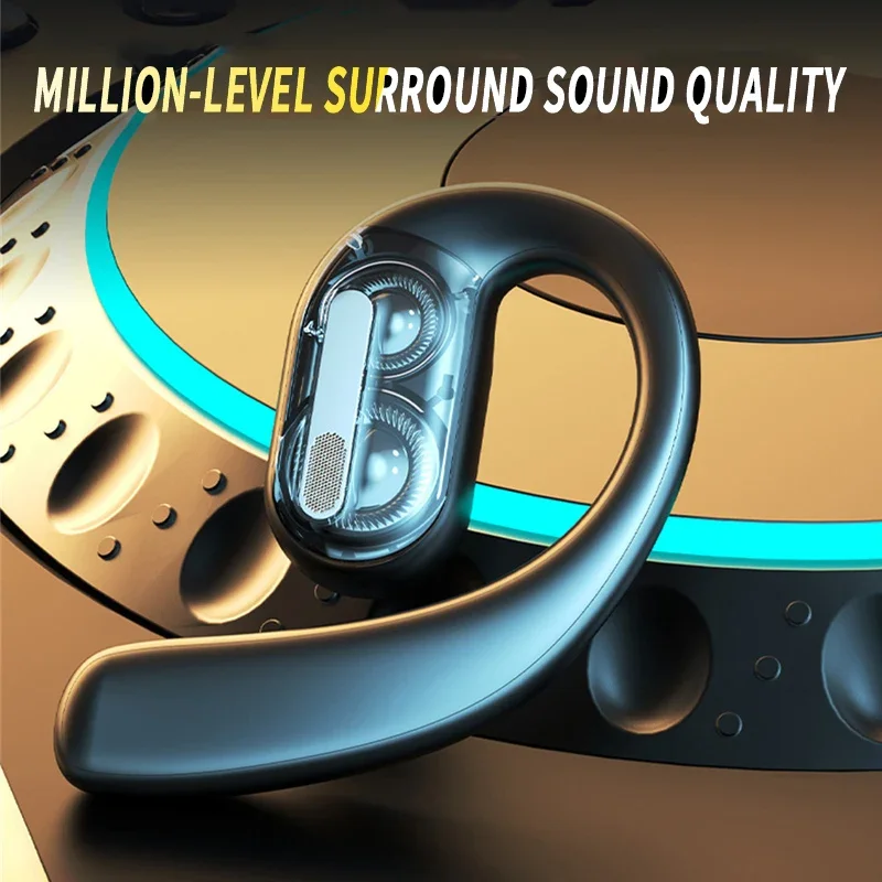 Wireless Bluetooth Headphones Full Open Headset Air Conduction Ear Hook Earphones Handsfree Noise Canceling Audifonos Sports