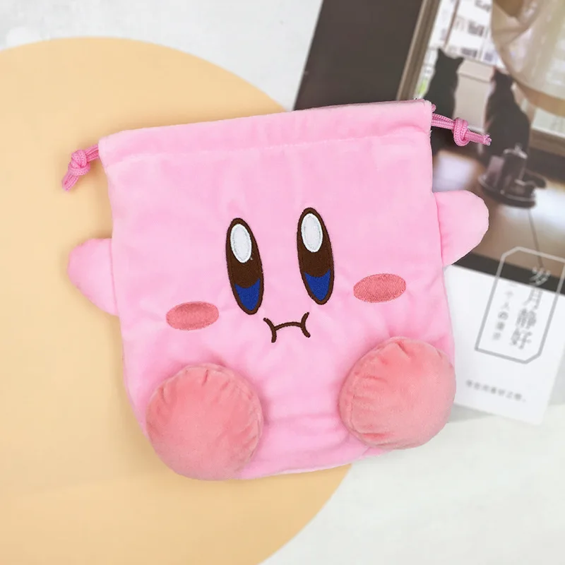 Kirbys Storage Bag Women Cartoon Anime Figure Makeup Bags Kawaii Bundle Pocket Pink Fashion Cosmetic Bag Cute Coin Purse Gift view 5
