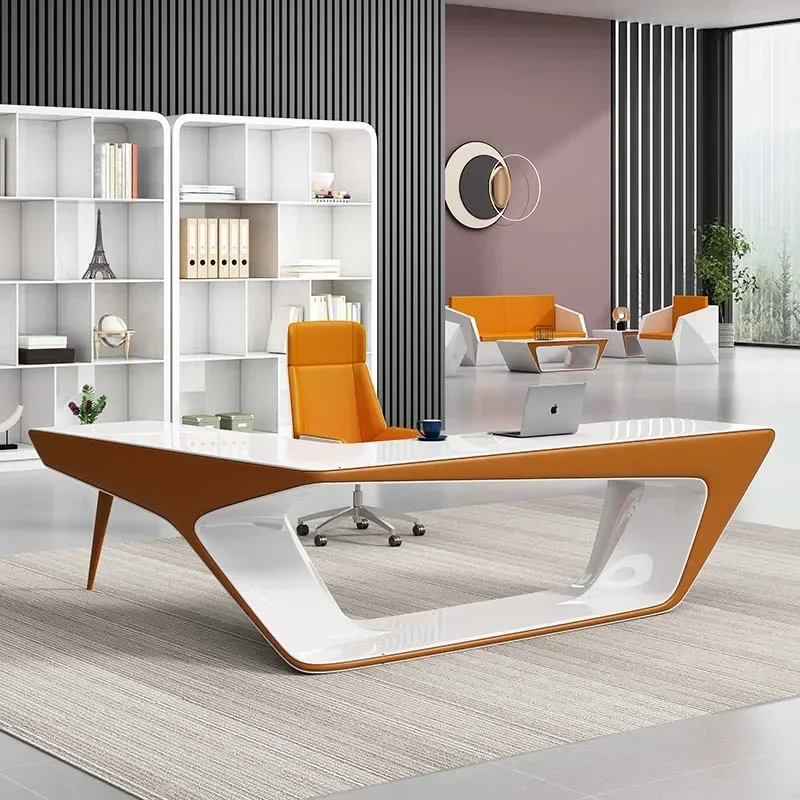 

New 2024 Boss L Shape Luxury Office Furniture Manager High Tech Modern Executive Ceo Office Desk