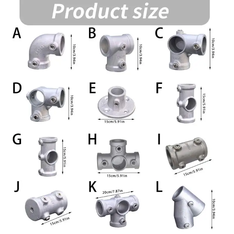 Picture 7: Round Pipe Fixed Joint Storage Rack Connector 3 Way Elbow Pipe Fitting for Fence and Industrial Shelf Construction D2RD