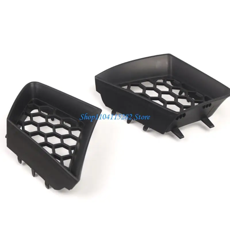 حزمة من 2 الرادياتير مصبغة الاستبدال Honeycomb شواء الشواء الأمامي مصد أوسعي السيارات 6L0853677A 6L0853676