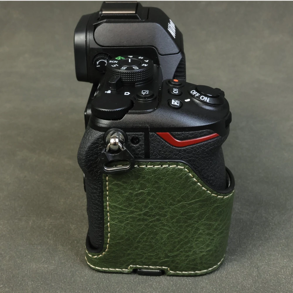 Protetor de base de corpo de meia caixa de câmera PU para câmera sem espelho Nikon Z50 II Z50II Z50 Mark II