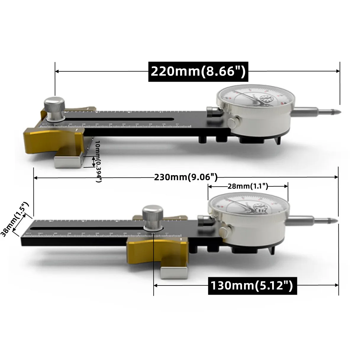 Table Saw Dial Indicator Saw Blade Parallelism Corrector -A-Line It Basic Kit for Aligning and Calibrating Work Shop Machinery