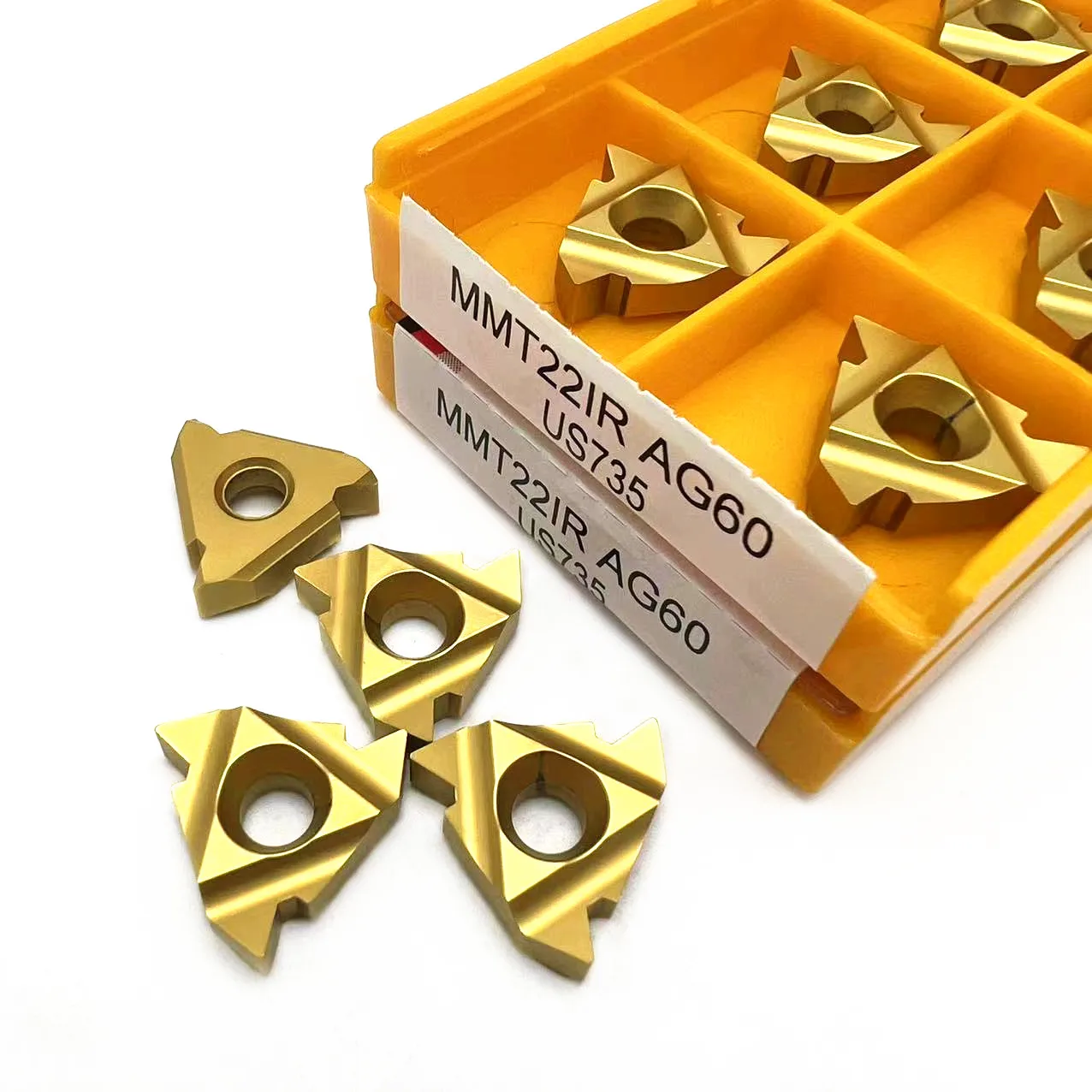 Thread Turning Tool MMT 22ER AG60 VP15TF UE6020 US735 MMT22IR AG60 Threaded Carbide Tool Milling Tool 22ER 22IR Thread Insert