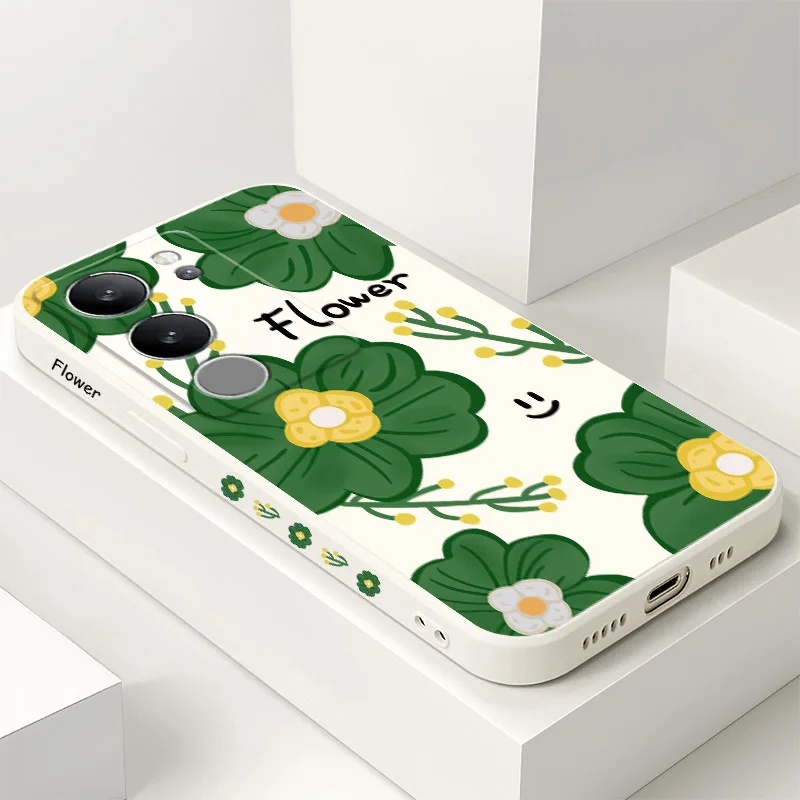 

Happy Floral Phone Case For VIVO V50 V40 V30 V29 V29E V27 V27E V25 V25E V23 V23E V21 V20 Y20 Y12 Y21 Y22 Y50 Y35 Y76 Pro 4G 5G